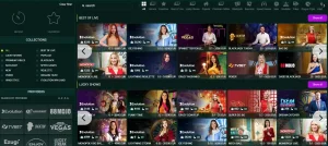 SpinBetter live casino lobby